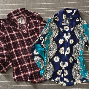 NWT medium M Long sleeve express button up lot